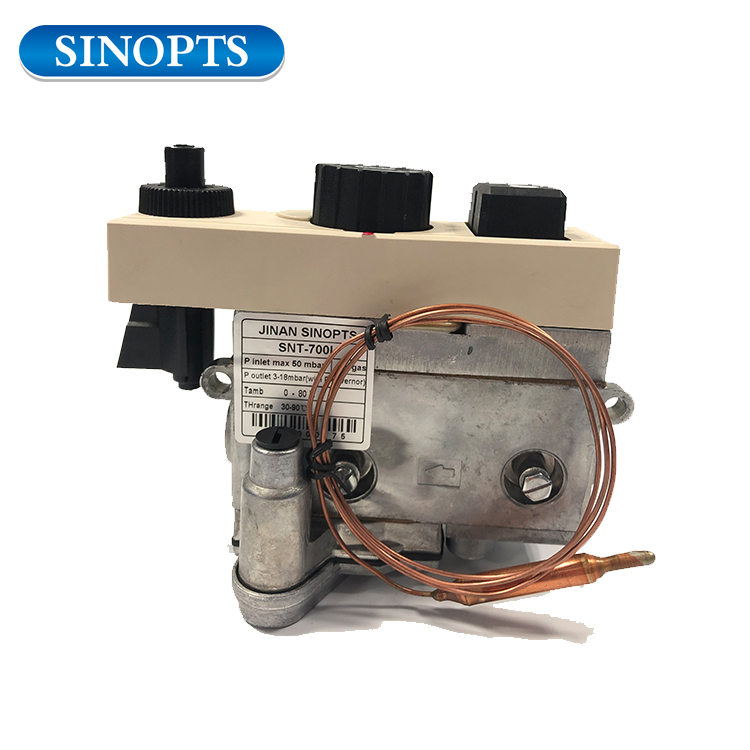 Válvula de control de gas termostático con controles combinados Sinopts de 30-90 ℃